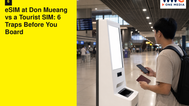 eSIM at Don Mueang vs a Tourist SIM: 6 Traps Before You Board