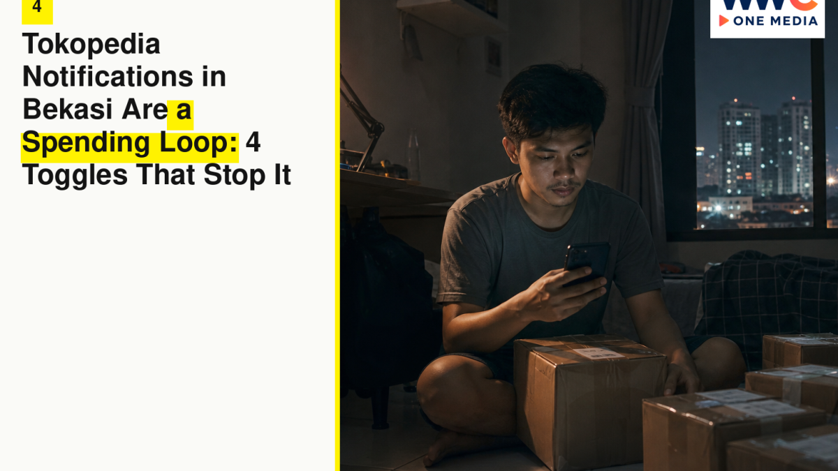 Tokopedia Notifications in Bekasi Are a Spending Loop: 4 Toggles That Stop It