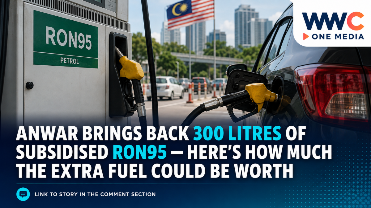 Anwar Brings Back 300 Litres of Subsidised RON95 — Here’s How Much the Extra Fuel Could Be Worth