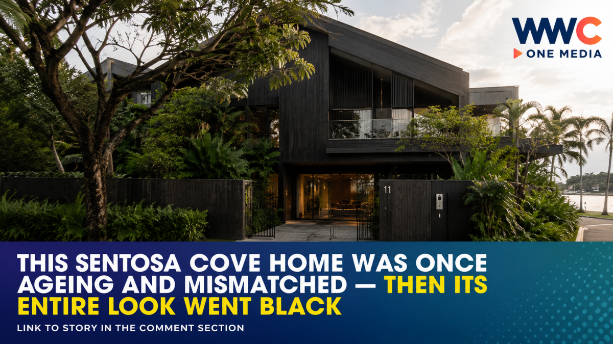 This Sentosa Cove Home Was Once Ageing and Mismatched — Then Its Entire Look Went Black