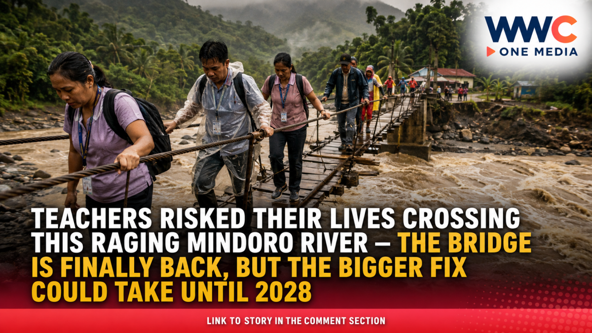 Teachers Risked Their Lives Crossing This Raging Mindoro River — The Bridge Is Finally Back, But the Bigger Fix Could Take Until 2028