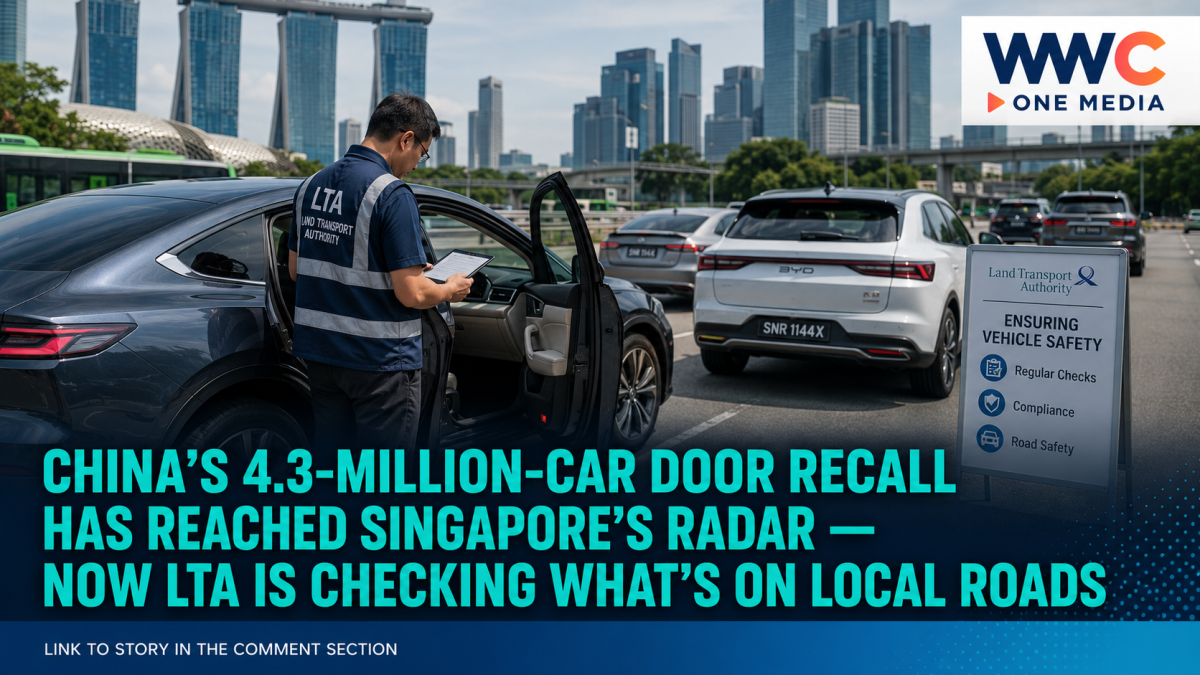 China’s 4.3-Million-Car Door Recall Has Reached Singapore’s Radar — Now LTA Is Checking What’s on Local Roads