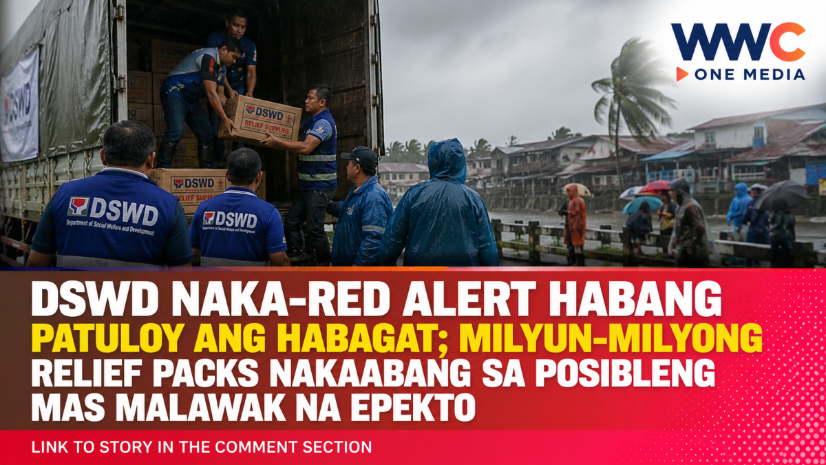 DSWD Naka-Red Alert Habang Patuloy ang Habagat; Milyun-Milyong Relief Packs Nakaabang sa Posibleng Mas Malawak na Epekto