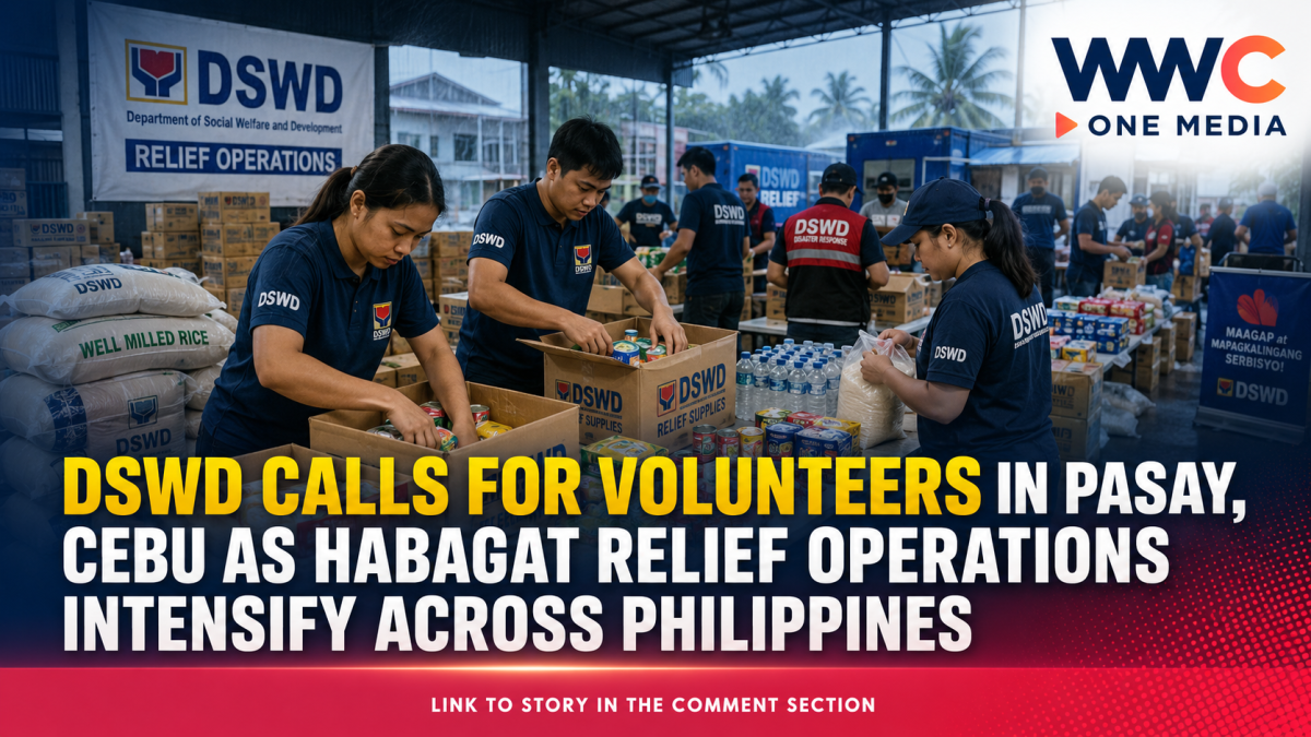 DSWD Calls for Volunteers in Pasay, Cebu as Habagat Relief Operations Intensify Across Philippines