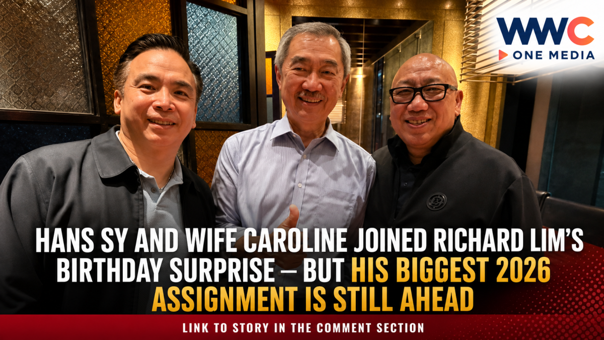 Hans Sy and Wife Caroline Joined Richard Lim’s Birthday Surprise — But His Biggest 2026 Assignment Is Still Ahead