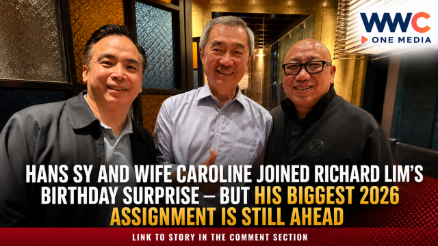 Hans Sy and Wife Caroline Joined Richard Lim’s Birthday Surprise — But His Biggest 2026 Assignment Is Still Ahead