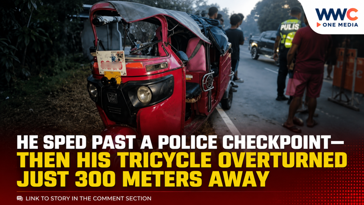 He Sped Past a Police Checkpoint—Then His Tricycle Overturned Just 300 Meters Away