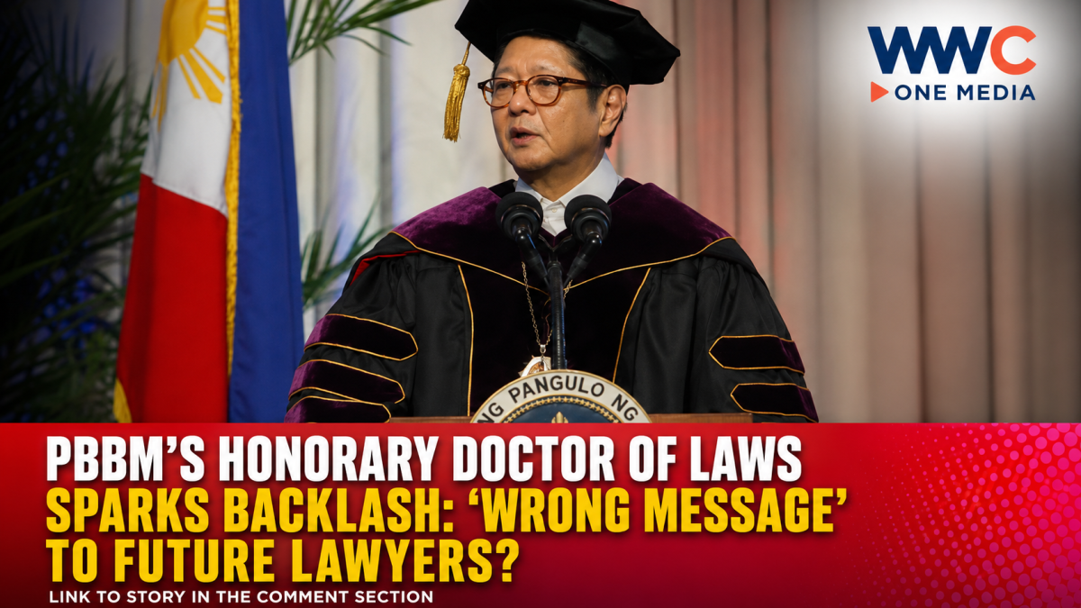PBBM’s Honorary Doctor of Laws Sparks Backlash: ‘Wrong Message’ to Future Lawyers?