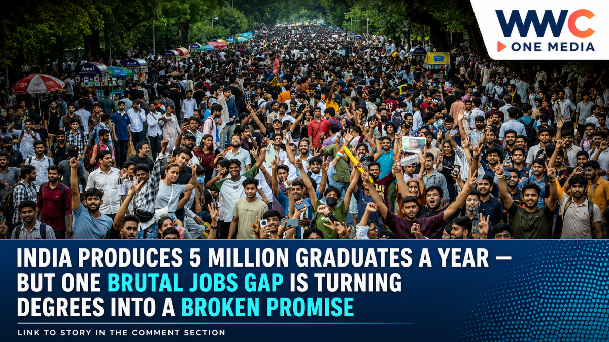 India Produces 5 Million Graduates a Year — But One Brutal Jobs Gap Is Turning Degrees Into a Broken Promise