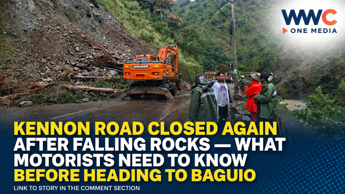 Kennon Road Closed Again After Falling Rocks — What Motorists Need to Know Before Heading to Baguio