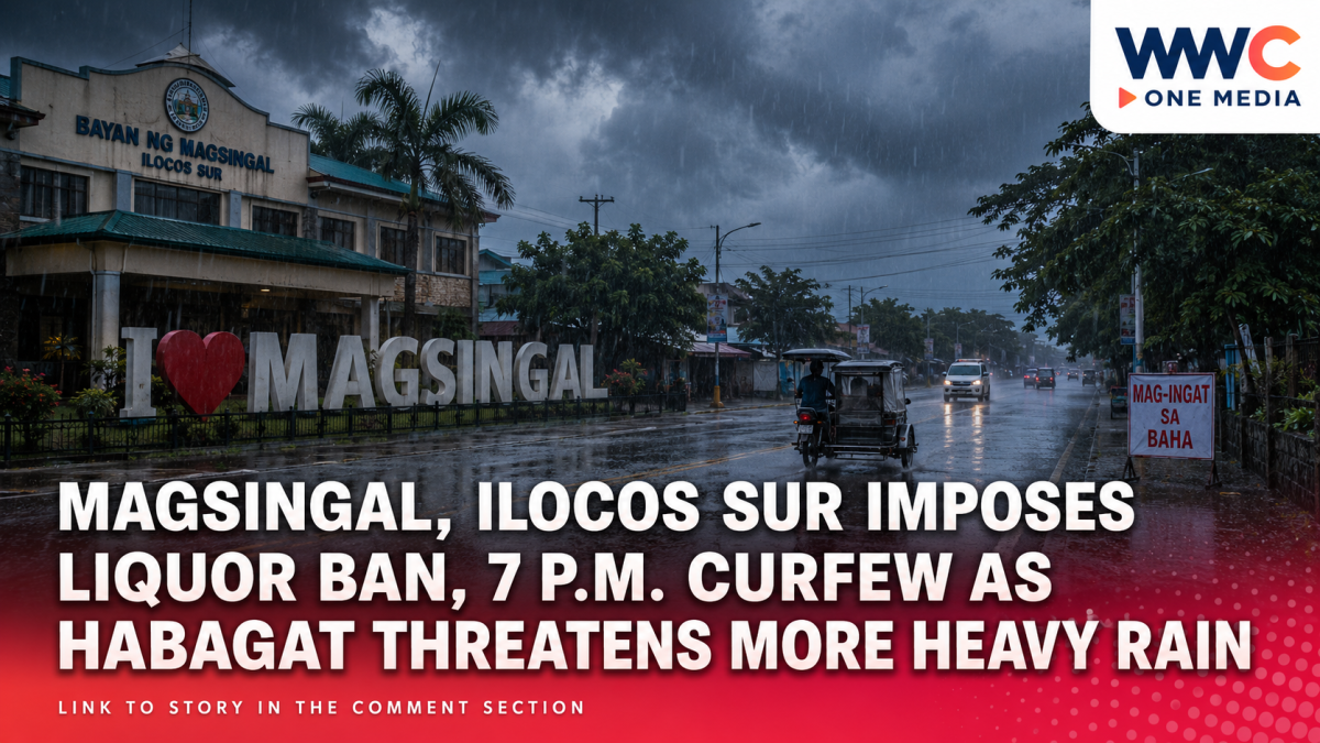 Magsingal, Ilocos Sur Imposes Liquor Ban, 7 P.M. Curfew as Habagat Threatens More Heavy Rain