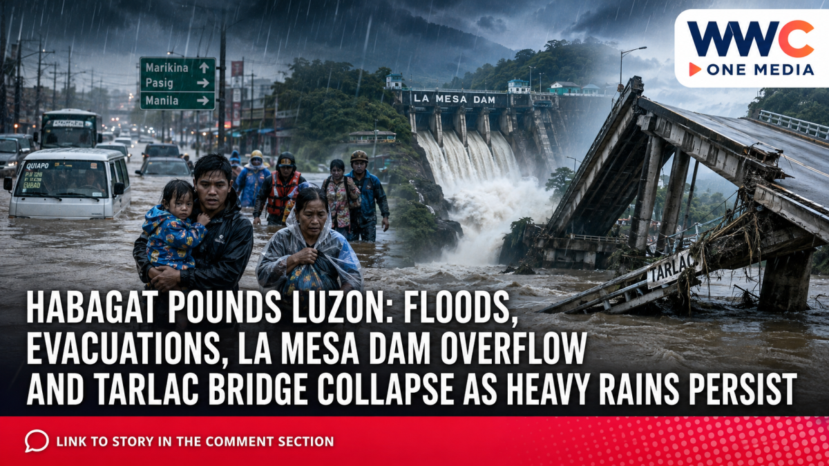 Habagat Pounds Luzon: Floods, Evacuations, La Mesa Dam Overflow and Tarlac Bridge Collapse as Heavy Rains Persist