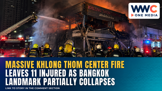 Massive Khlong Thom Center Fire Leaves 11 Injured as Bangkok Landmark Partially Collapses
