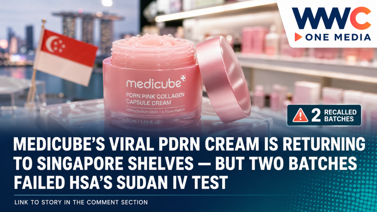 Medicube’s Viral PDRN Cream Is Returning to Singapore Shelves — But Two Batches Failed HSA’s Sudan IV Test