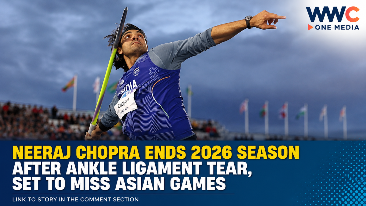 Neeraj Chopra Ends 2026 Season After Ankle Ligament Tear, Set to Miss Asian Games