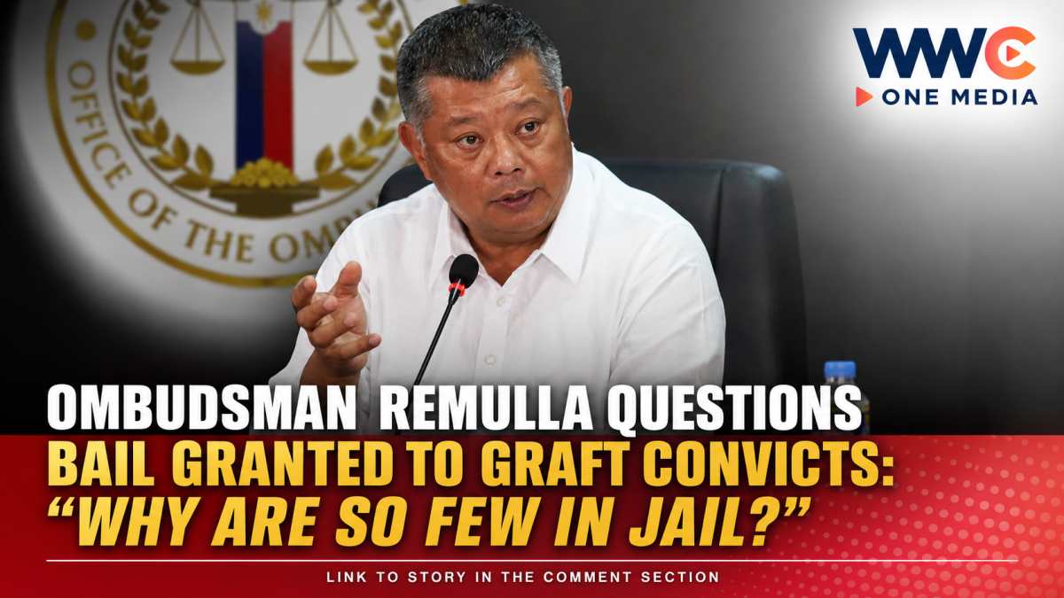 Ombudsman Remulla Questions Bail Granted to Graft Convicts: “Why Are So Few in Jail?”