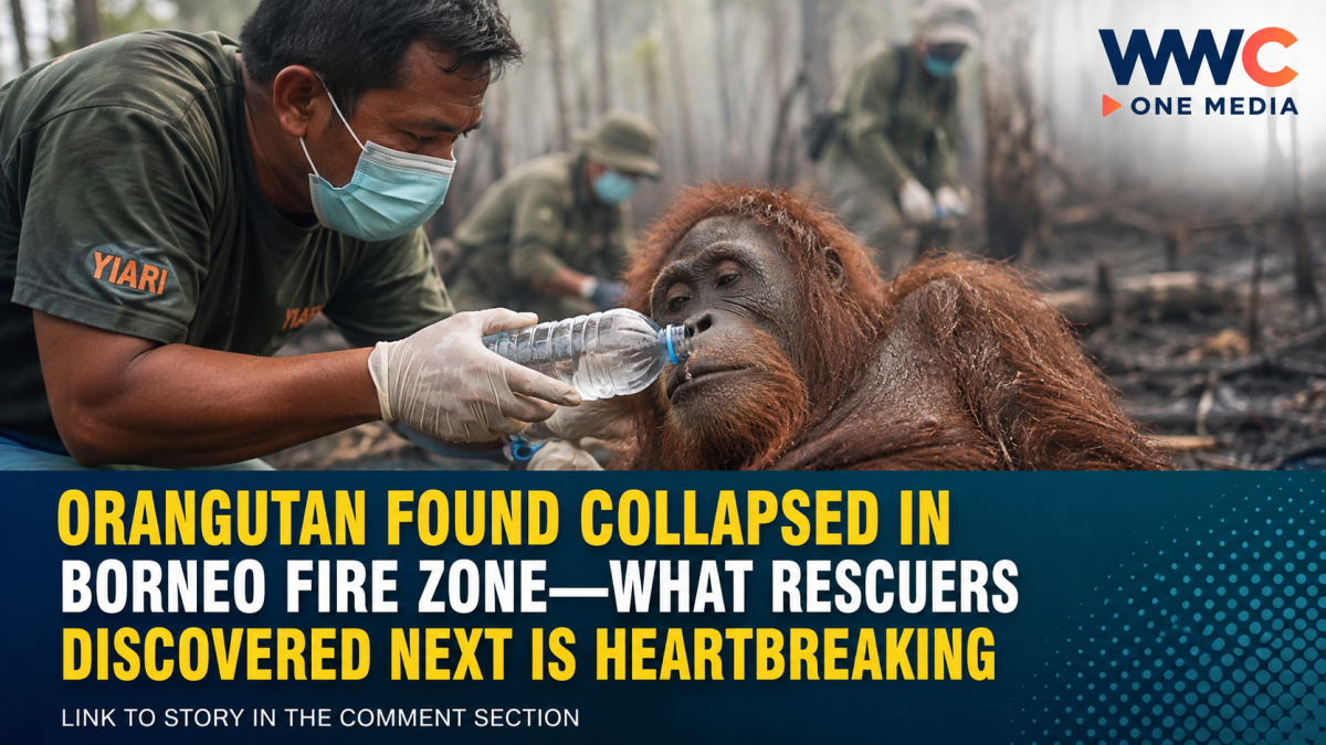 Orangutan Found Collapsed in Borneo Fire Zone—What Rescuers Discovered Next Is Heartbreaking