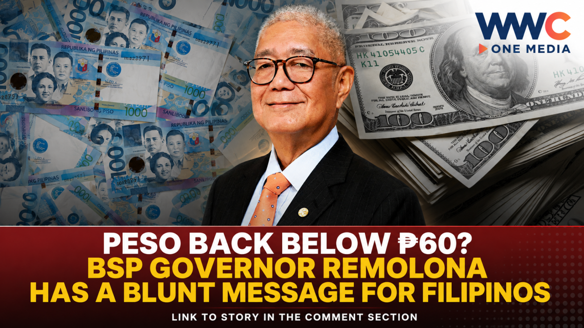 Peso Back Below ₱60? BSP Governor Remolona Has a Blunt Message for Filipinos