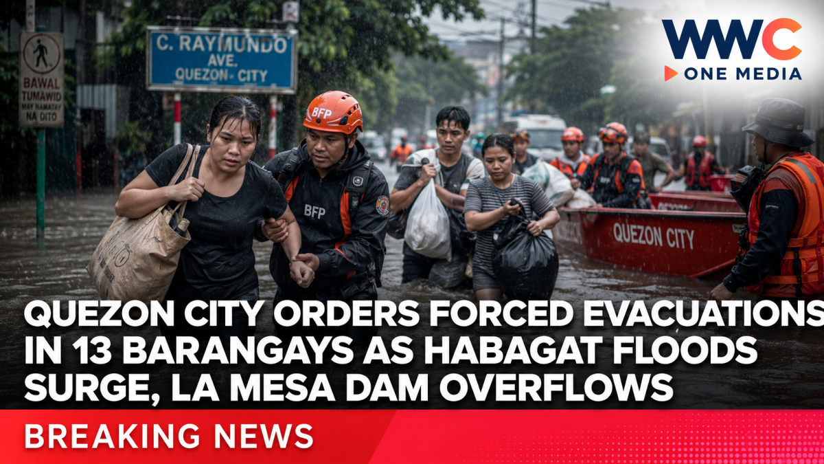 Quezon City Orders Forced Evacuations in 13 Barangays as Habagat Floods Surge, La Mesa Dam Overflows