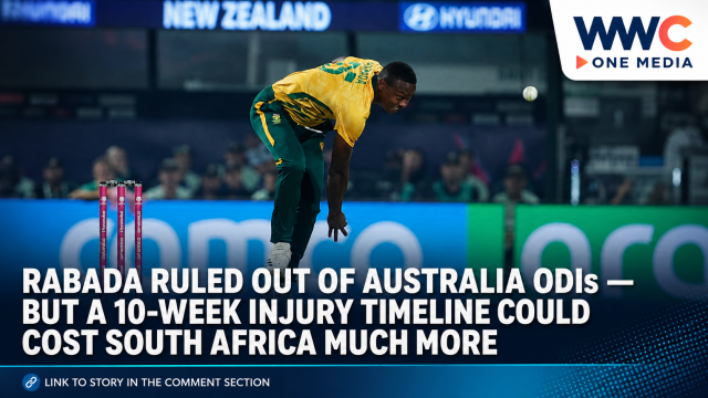 Rabada Ruled Out of Australia ODIs — But a 10-Week Injury Timeline Could Cost South Africa Much More