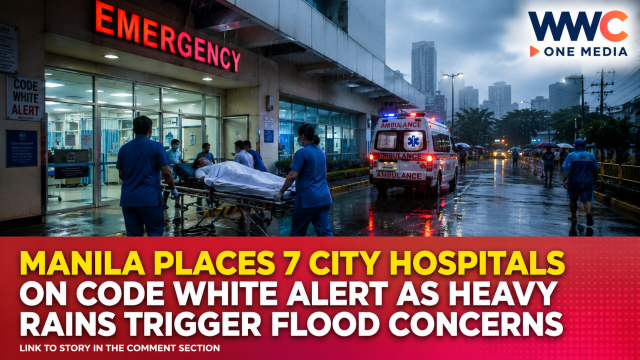 Manila Places 7 City Hospitals on Code White Alert as Heavy Rains Trigger Flood Concerns