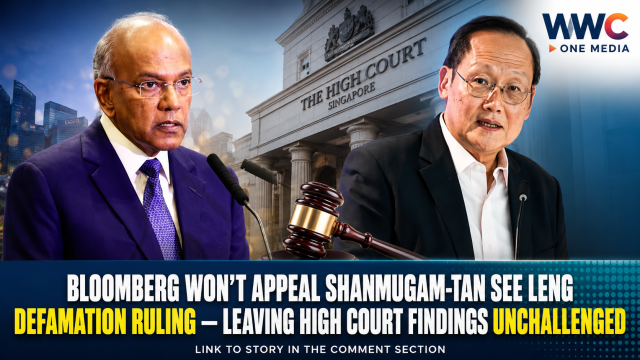Bloomberg Won’t Appeal Shanmugam-Tan See Leng Defamation Ruling — Leaving High Court Findings Unchallenged