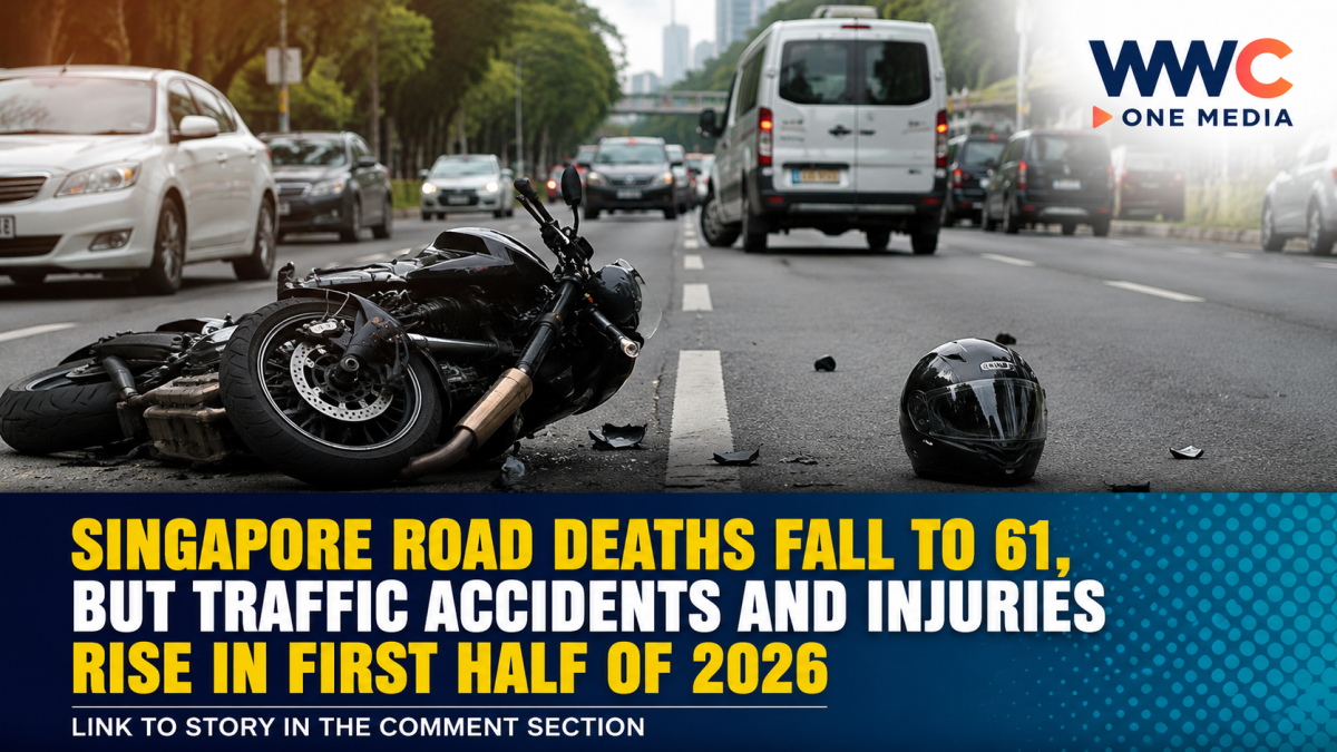 Singapore Road Deaths Fall to 61, But Traffic Accidents and Injuries Rise in First Half of 2026