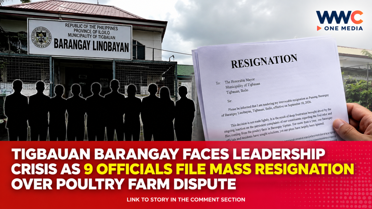 Tigbauan Barangay Faces Leadership Crisis as 9 Officials File Mass Resignation Over Poultry Farm Dispute