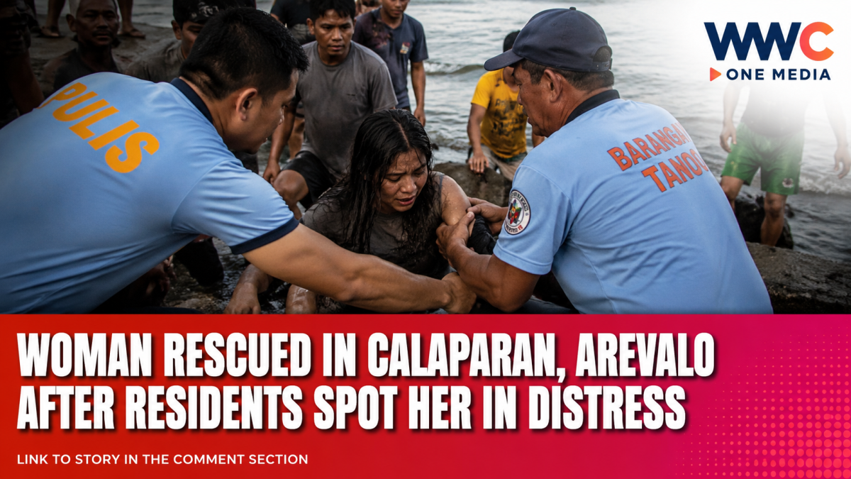 Woman Rescued in Calaparan, Arevalo After Residents Spot Her in Distress