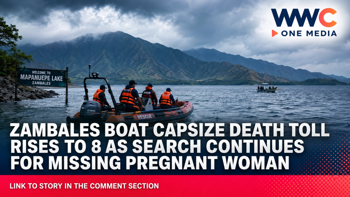 Zambales Boat Capsize Death Toll Rises to 8 as Search Continues for Missing Pregnant Woman