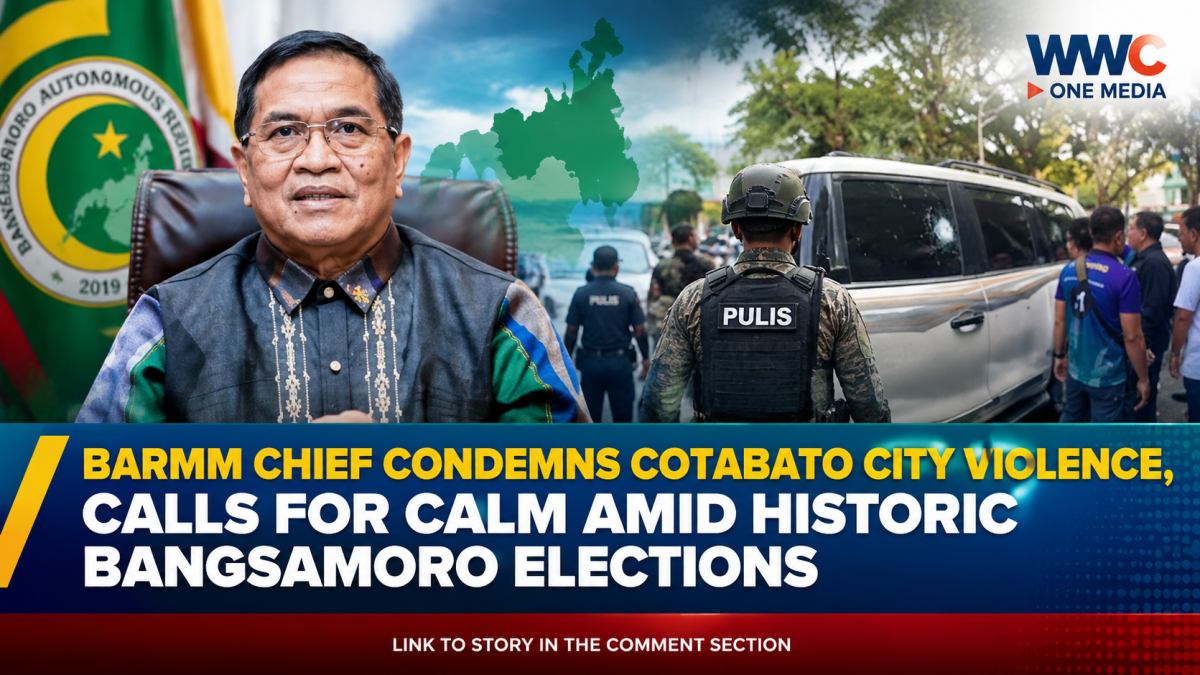 BARMM Chief Condemns Cotabato City Violence, Calls for Calm Amid Historic Bangsamoro Elections