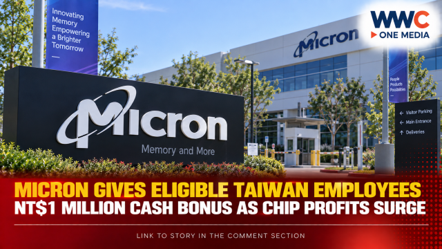 Micron Gives Eligible Taiwan Employees NT$1 Million Cash Bonus as Chip Profits Surge