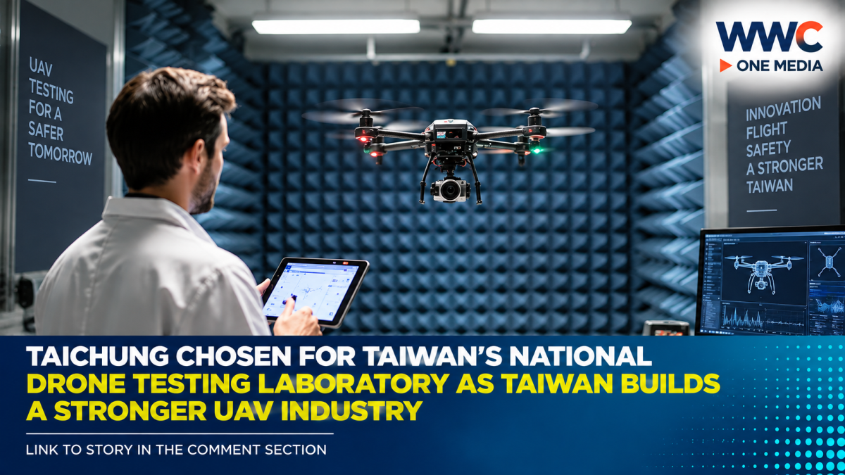 Taichung Chosen for Taiwan’s National Drone Testing Laboratory as Taiwan Builds a Stronger UAV Industry