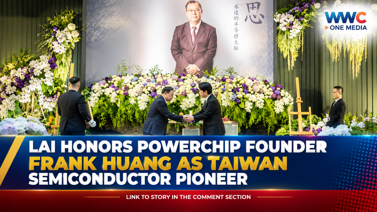 Lai Honors Powerchip Founder Frank Huang as Taiwan Semiconductor Pioneer