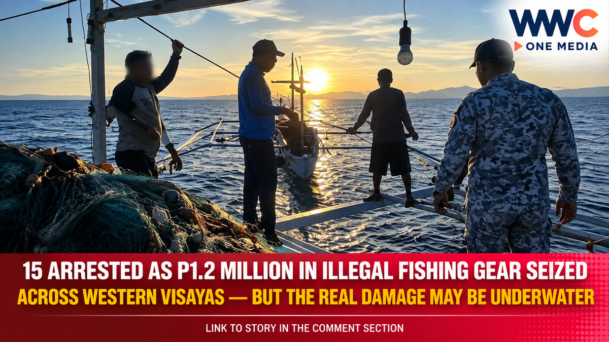 15 Arrested as P1.2 Million in Illegal Fishing Gear Seized Across Western Visayas — But the Real Damage May Be Underwater