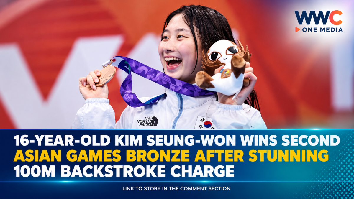 16-Year-Old Kim Seung-won Wins Second Asian Games Bronze After Stunning 100m Backstroke Charge