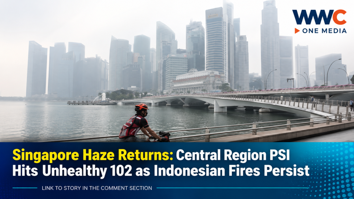 Singapore Haze Returns: Central Region PSI Hits Unhealthy 102 as Indonesian Fires Persist