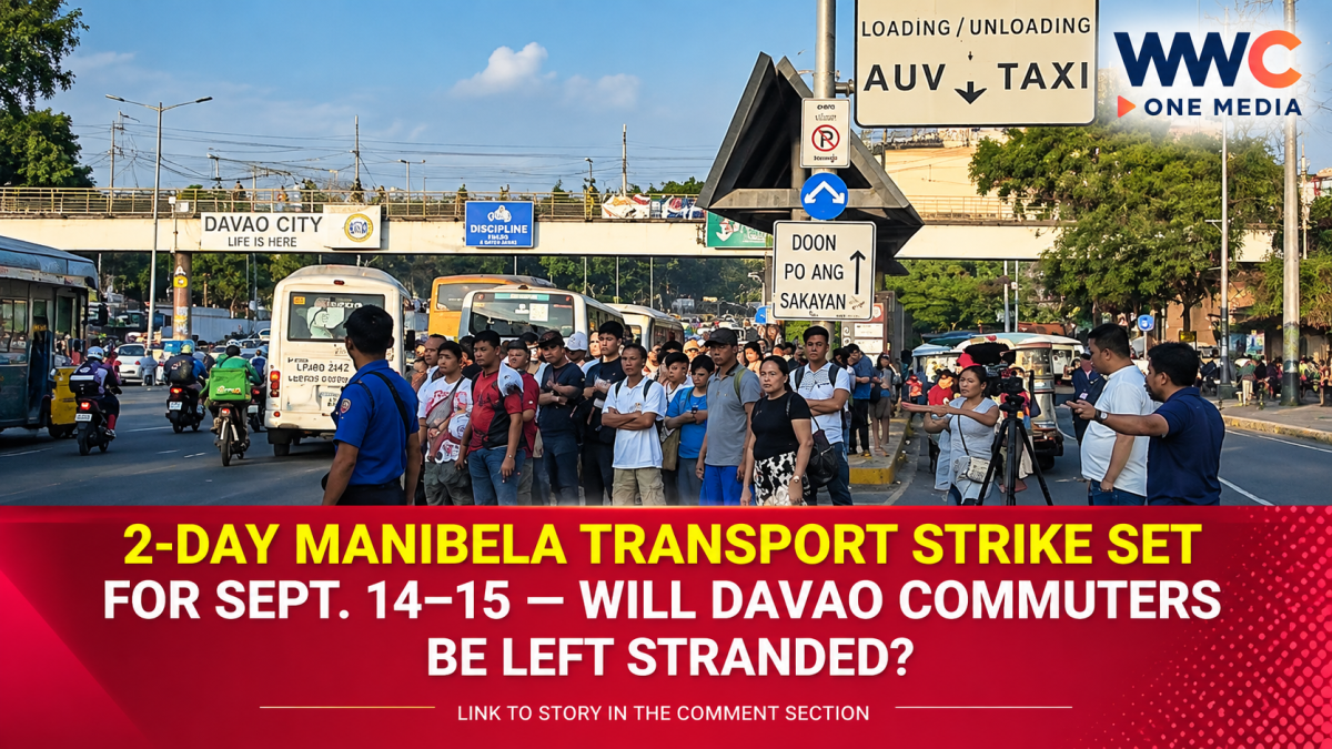 2-Day MANIBELA Transport Strike Set for Sept. 14–15 — Will Davao Commuters Be Left Stranded?