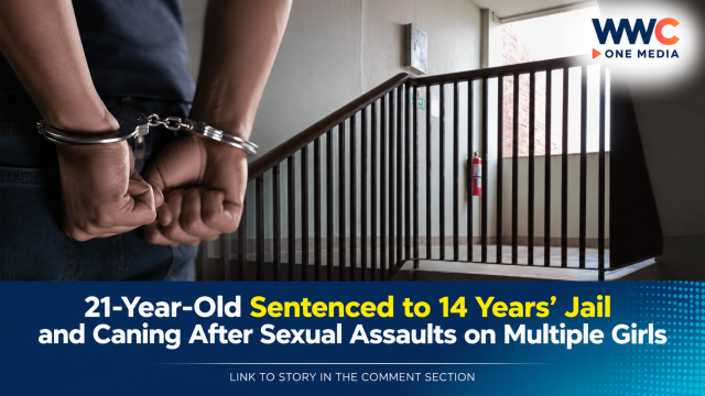 21-Year-Old Sentenced to 14 Years’ Jail and Caning After Sexual Assaults on Multiple Girls