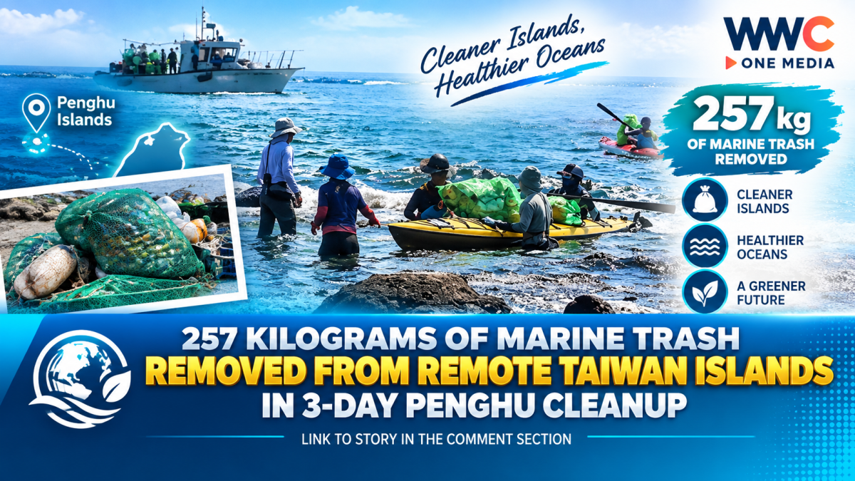 257 Kilograms of Marine Trash Removed From Remote Taiwan Islands in 3-Day Penghu Cleanup