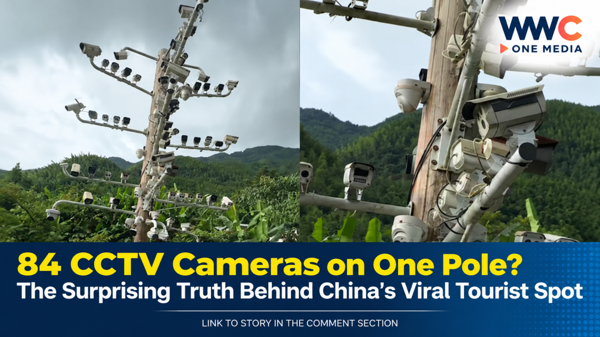 84 CCTV Cameras on One Pole? The Surprising Truth Behind China’s Viral Tourist Spot