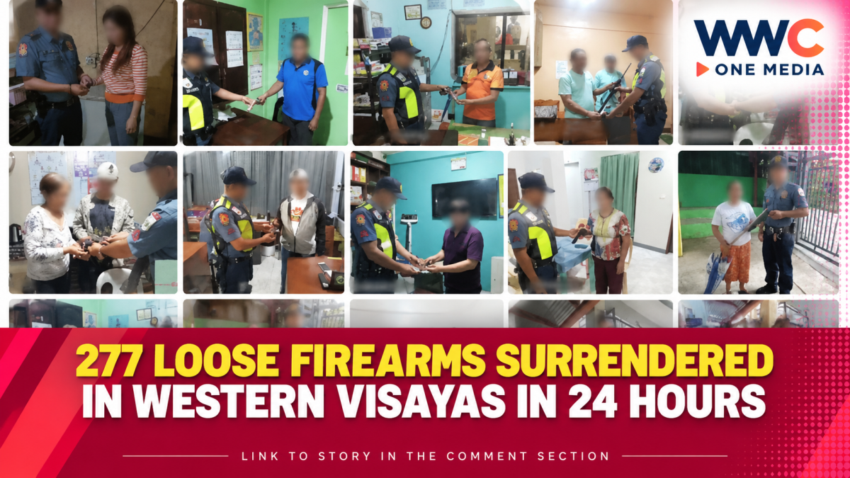 277 Loose Firearms Surrendered in Western Visayas in 24 Hours