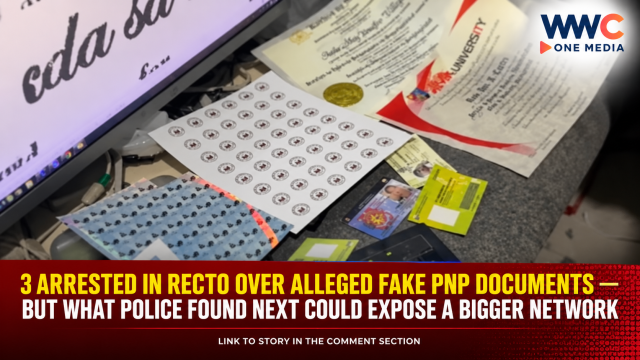 3 ARRESTED IN RECTO OVER ALLEGED FAKE PNP DOCUMENTS — BUT WHAT POLICE FOUND NEXT COULD EXPOSE A BIGGER NETWORK