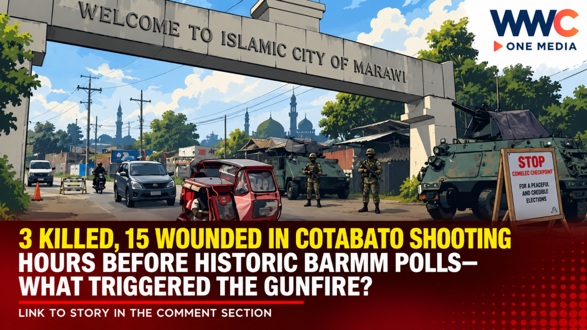 3 Killed, 15 Wounded in Cotabato Shooting Hours Before Historic BARMM Polls—What Triggered the Gunfire?