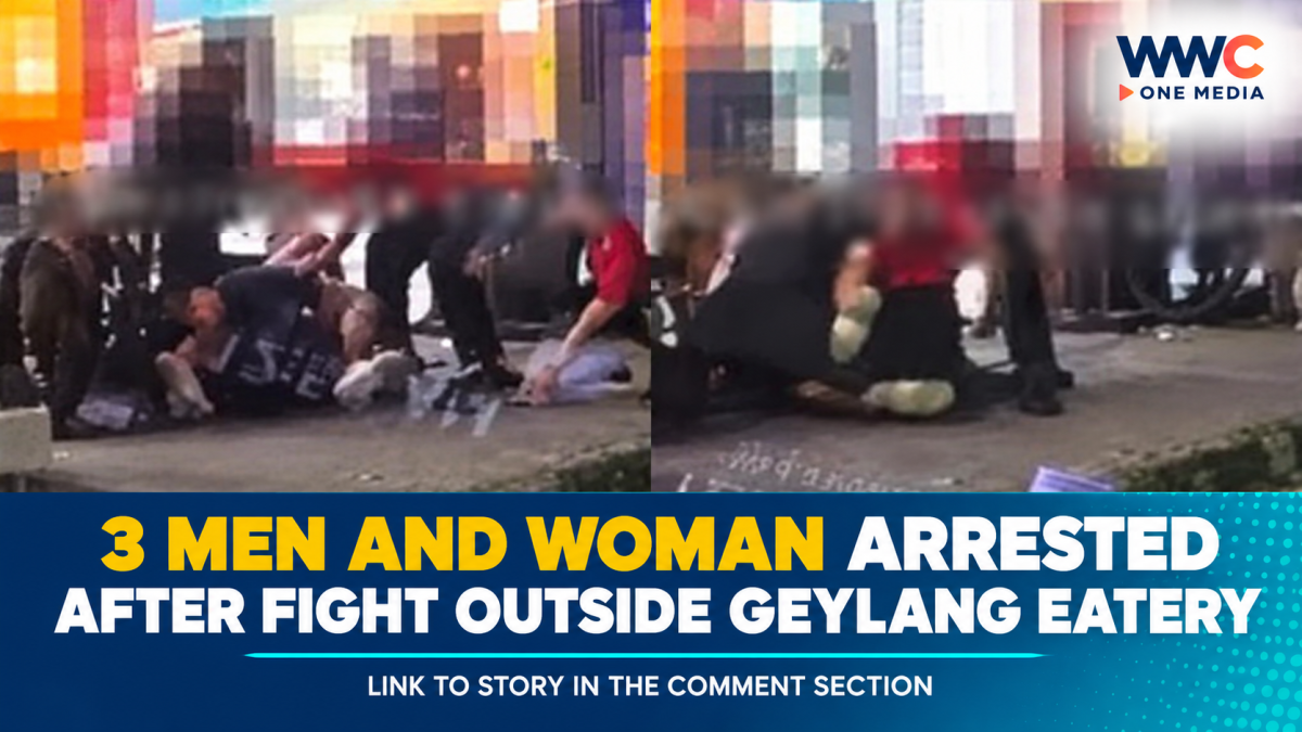 3 Men and Woman Arrested After Fight Outside Geylang Eatery