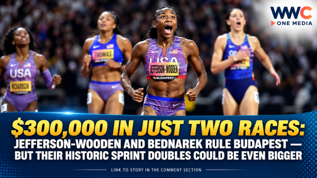 $300,000 in Just Two Races: Jefferson-Wooden and Bednarek Rule Budapest — But Their Historic Sprint Doubles Could Be Even Bigger