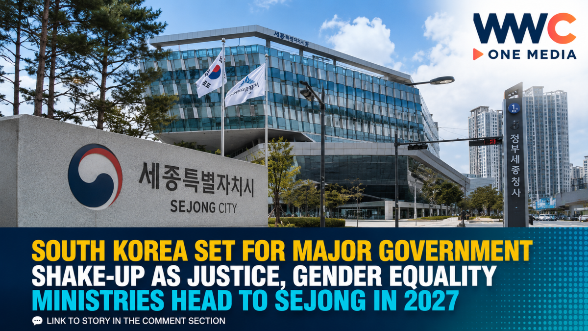 South Korea Set for Major Government Shake-Up as Justice, Gender Equality Ministries Head to Sejong in 2027
