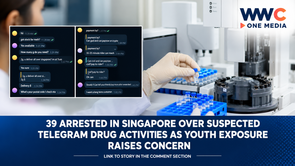 39 Arrested in Singapore Over Suspected Telegram Drug Activities as Youth Exposure Raises Concern