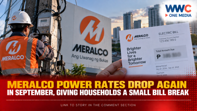 Meralco Power Rates Drop Again in September, Giving Households a Small Bill Break