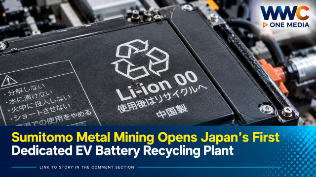 Sumitomo Metal Mining Opens Japan’s First Dedicated EV Battery Recycling Plant
